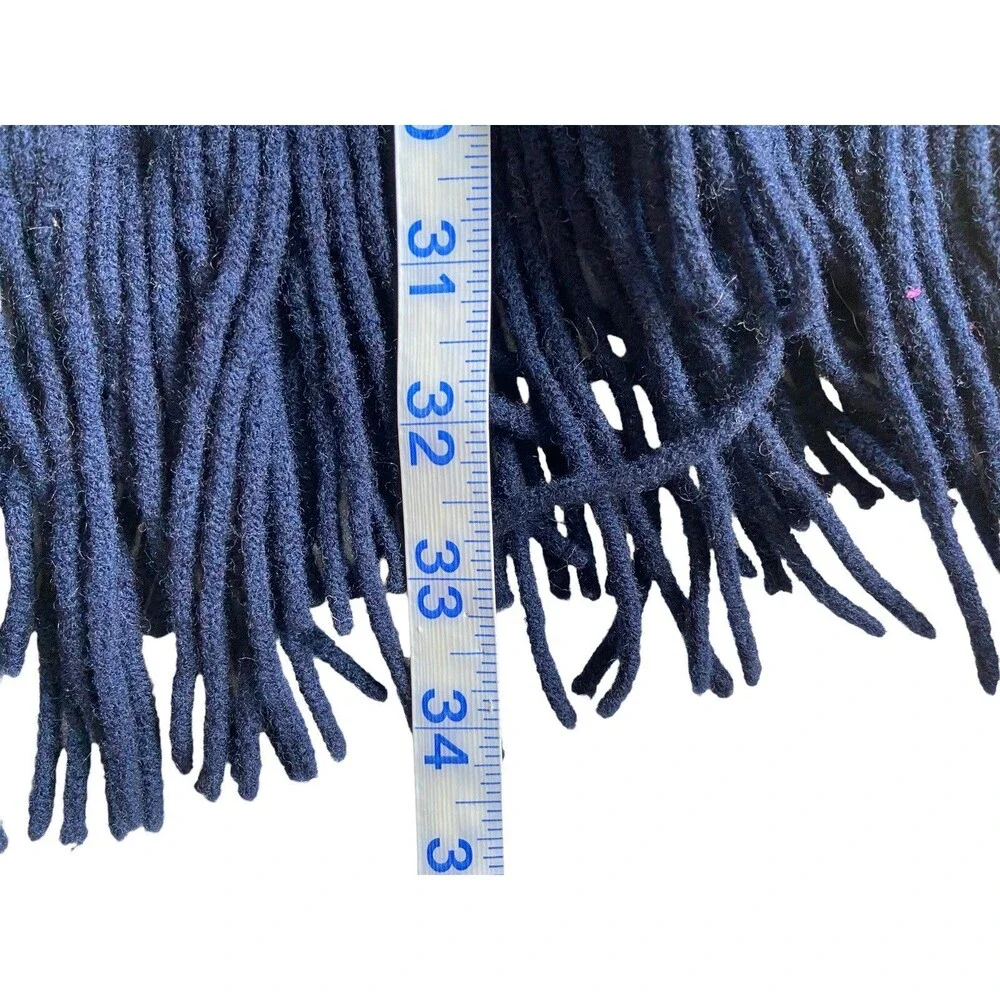 Vintage Donaldson Walt Disney Company‎ Mickey Mouse Lambswool Scarf Navy Blue